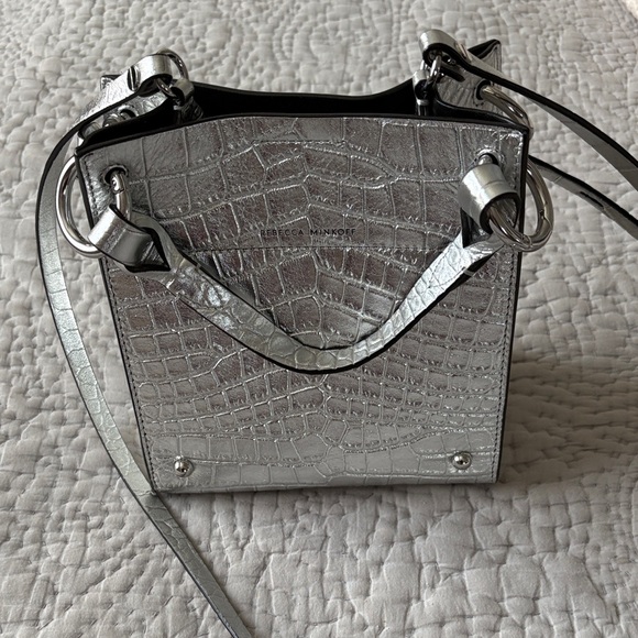 Rebecca Minkoff Metallic Silver Mini Bag - Picture 4 of 9